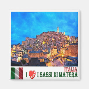 Aimant IT - Italie - Les Sassi de Matera - I Love