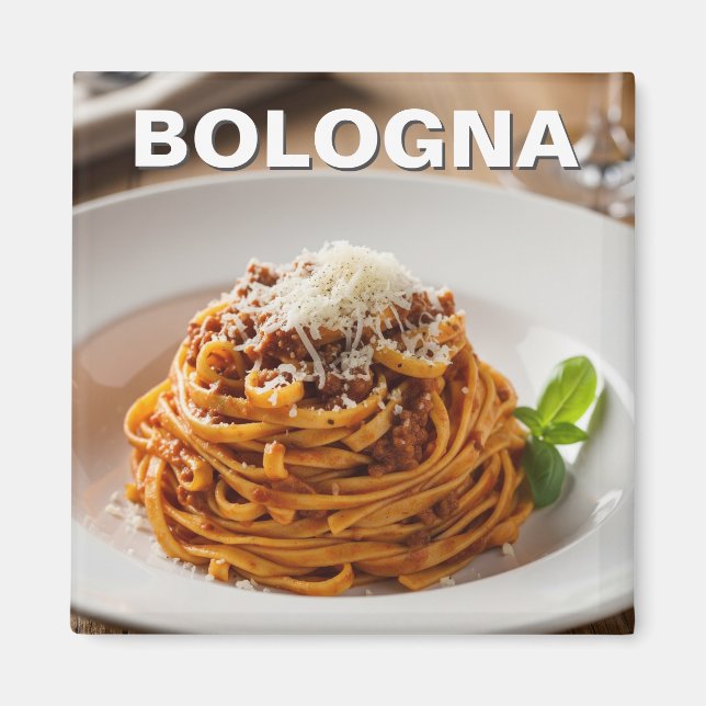 Aimant Italie Bologne Tagliatelle al ragù (Devant)