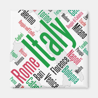 Aimant Italie Carte des villes