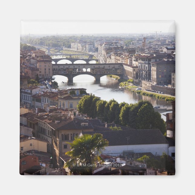 Aimant Italie, Florence, Ponte Vecchio et le fleuve Arno (Devant)