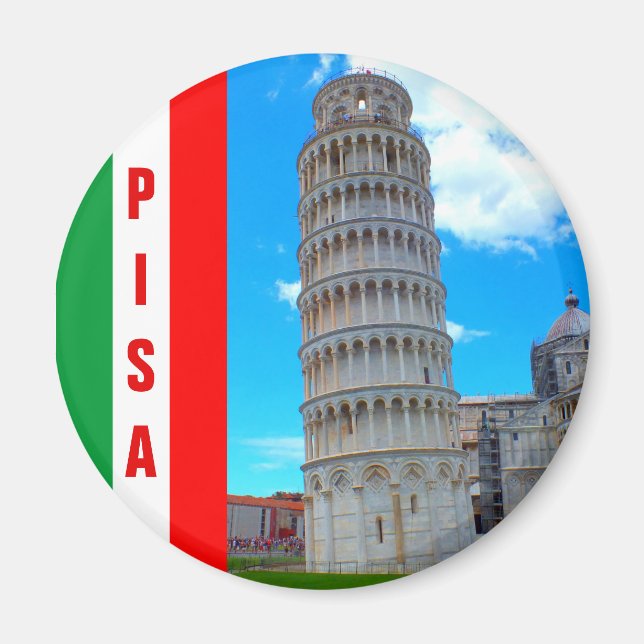 Aimant Italie - La Tour penchée de Pise (Devant)