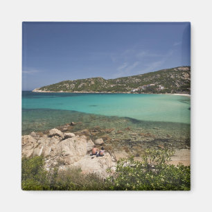 Aimant Italie, Sardaigne, Baja Sardaigne. La plage du Res