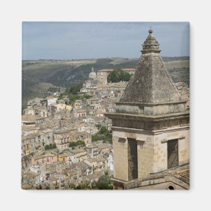 Aimant ITALIE, Sicile, RAGUSA IBLA : Vue sur la ville et 