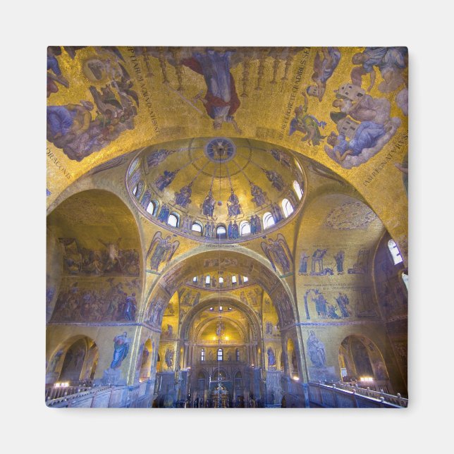 Aimant Italie, Venise. Intérieur de la cathédrale St. Mar (Devant)
