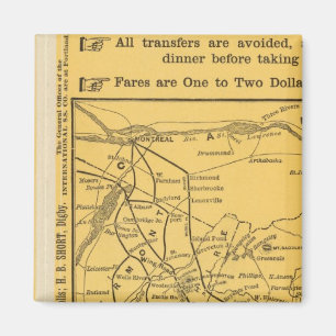 Aimant Itinéraire international des bateaux à vapeur (N