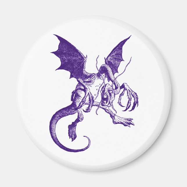 Aimant Jabberwocky violet (Devant)