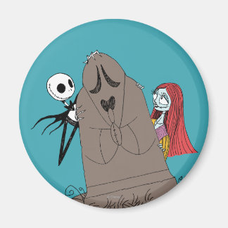 Aimant Jack et Sally se cachent derrière Tombstone