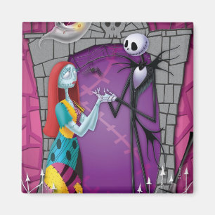 Aimant Jack et Sally tenant les mains