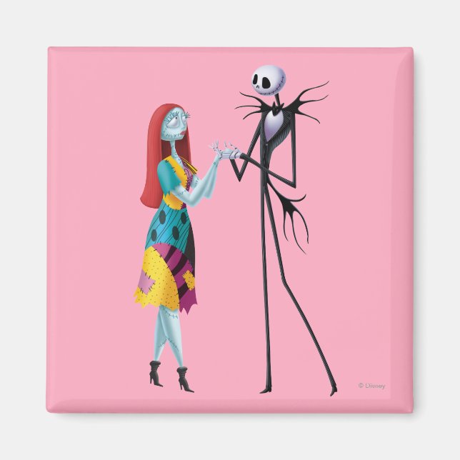 Aimant Jack et Sally tenant les mains (Devant)