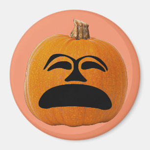 Aimant Jack o' Lantern Malheureux Face, Citrouille d'Hall