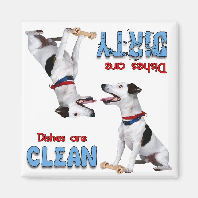 Aimant Jack Russell Terrier Amoureux de les chiens Lave-v (Devant)