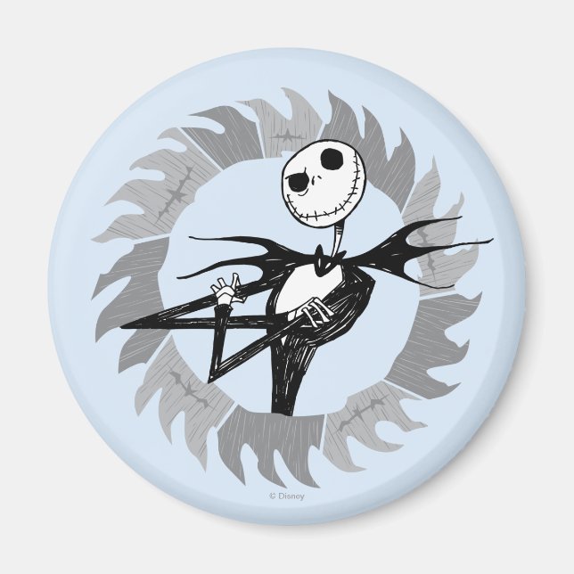 Aimant Jack Skellington | Cadre de lame de scie (Devant)