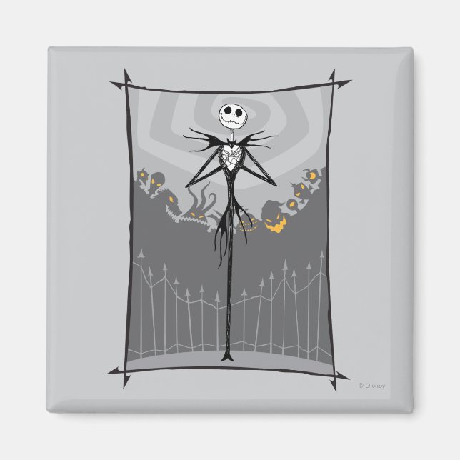 Aimant Jack Skellington | Clôture du cimetière (Devant)