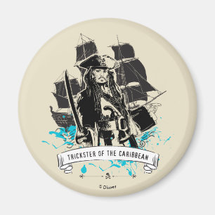 Aimant Jack Sparrow - Trickster des Caraïbes