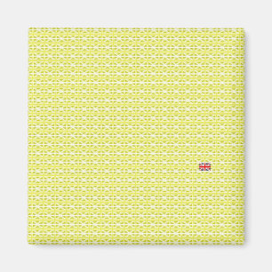 Aimant Jacks de l'Union du Royaume-Uni jaune et un impair