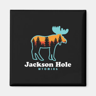 Aimant Jackson Hole Wyoming Moose Montagnes Grand Tetons 