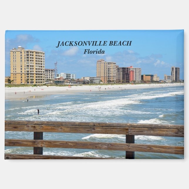 Aimant Jacksonville Beach Floride (Recto)