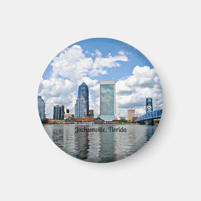 Aimant Jacksonville, Floride, paysage urbain (Devant)