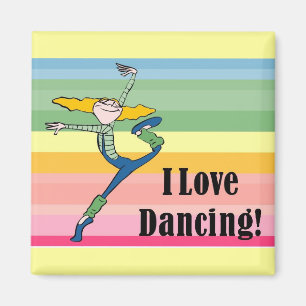 Aimant J'adore l'aimant de la danse