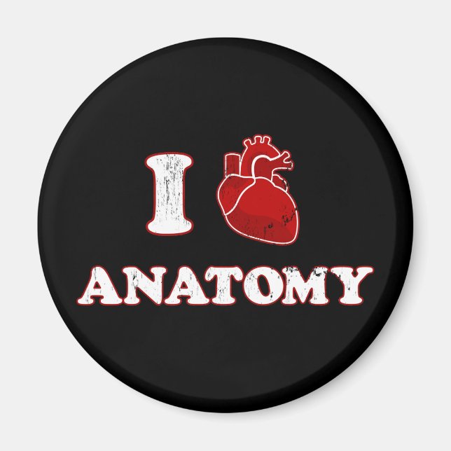 Aimant j'adore l'anatomie (Devant)