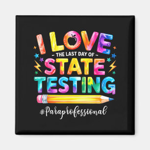 Aimant J'adore le dernier jour de tests d'état drôle