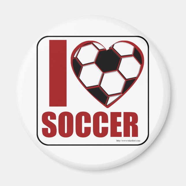Aimant J'adore le football ! (Devant)