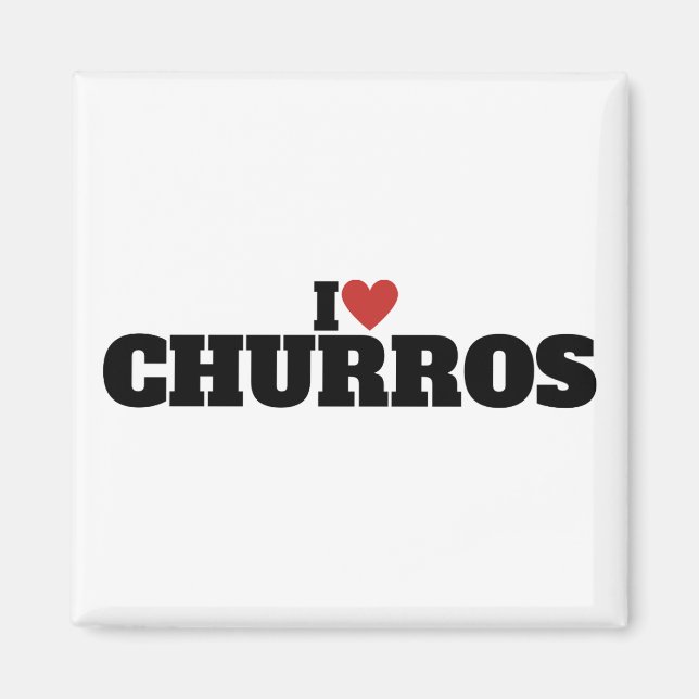 Aimant J'adore les Churros (Devant)
