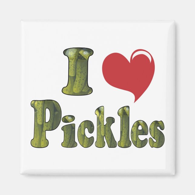 Aimant J'adore les Pickles (Devant)