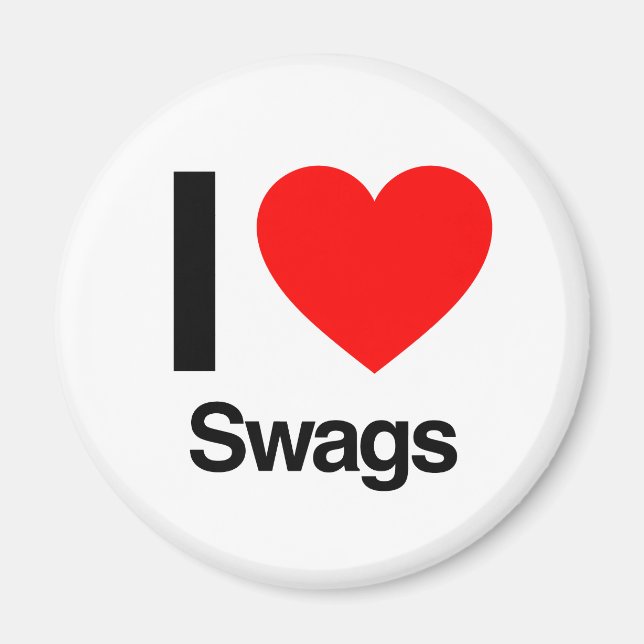 Aimant j'adore les swags (Devant)