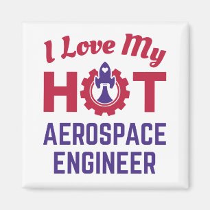 Aimant J'adore mon ingénieur aérospatial