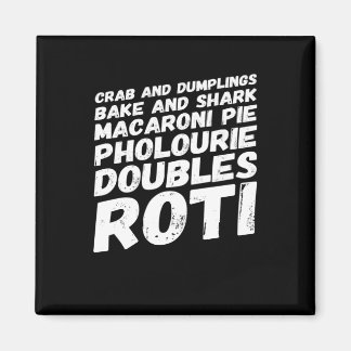 Aimant J'adore t-shirt Trinidad and Tobago Food