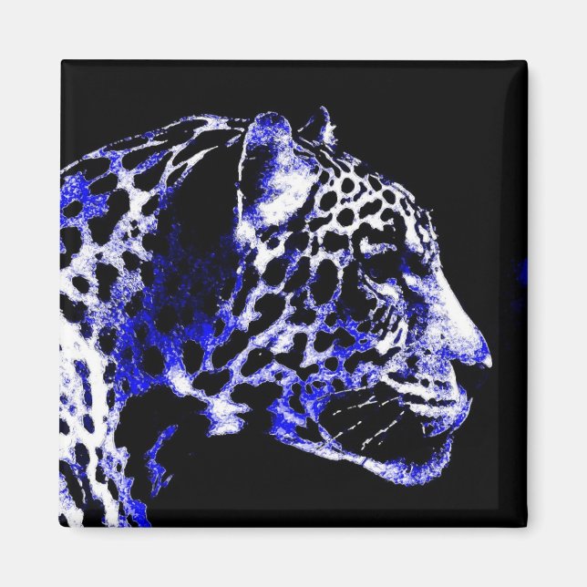 Aimant Jaguar de nuit (Devant)