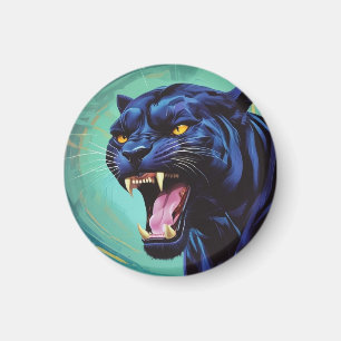 Aimant Jaguar - Panthère noire