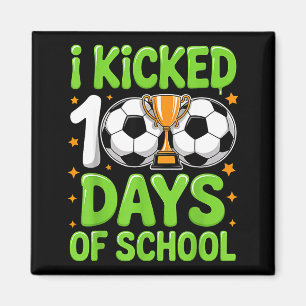 Aimant J'ai botté 100 jours d'école aux enfants de soccer