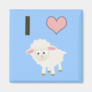 Aimant J'ai coeur Sheep
