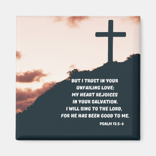 Aimant J'Ai Confiance En Jésus Psaume D'Amour Indéfectibl