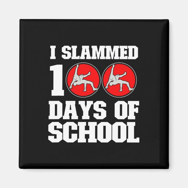 Aimant J'Ai Éclaté 100 Jours De Lutte Scolaire 100E Jour  (Devant)