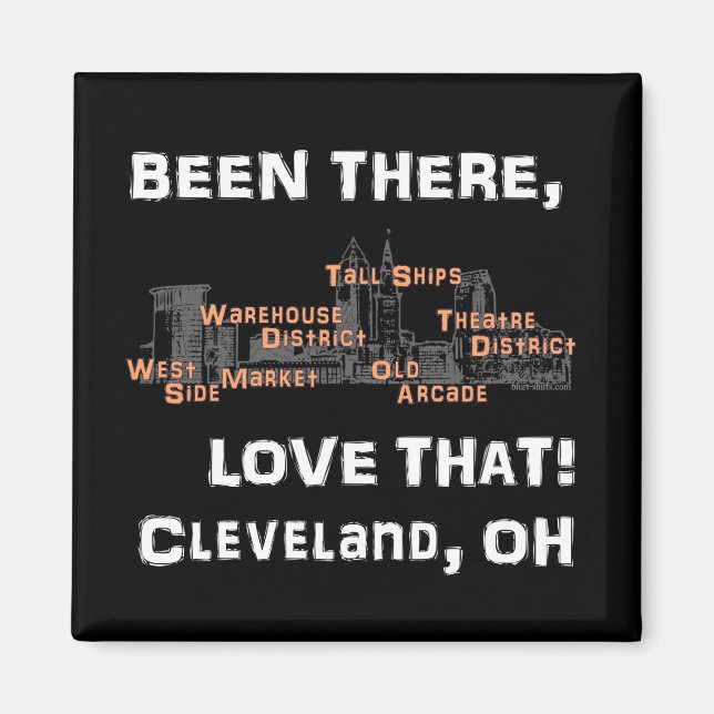 Aimant J'Ai Été Là, Aimez Ça ! (en noir) (Devant)