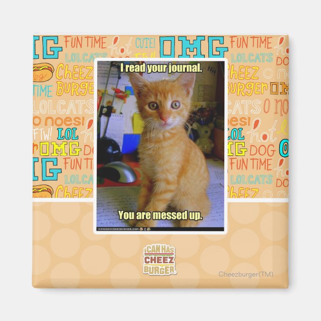 Aimant J'ai lu votre journal (Devant)