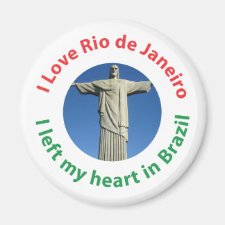 Aimant J'ai quitté mon coeur au Brésil - I Love Rio de Ja