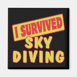 AIMANT J'AI SURVÉCU AU SKYDIVING