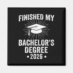 Aimant J'ai terminé mon diplôme de licence Promotion 2026