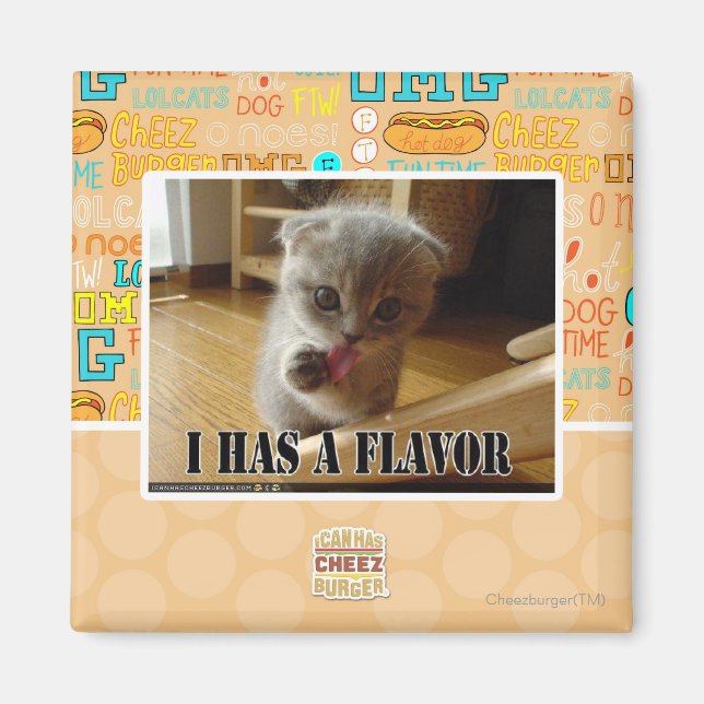 Aimant J'ai une saveur (Devant)