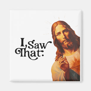 Aimant J'Ai Vu Ça, Jésus Art, J'Ai Vu Que Jésus