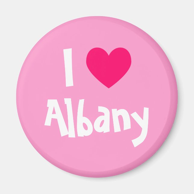 Aimant J'aime Albany (Devant)