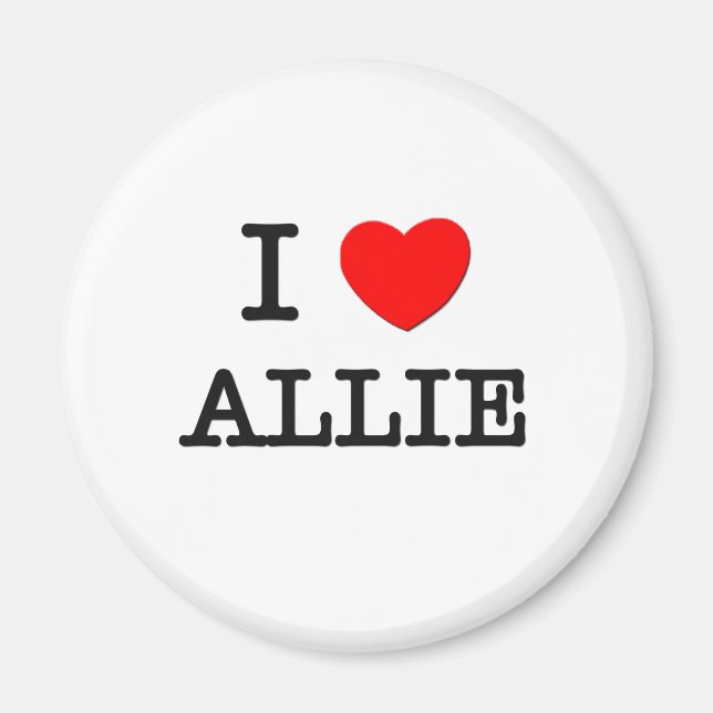 Aimant J'aime Allison (Devant)