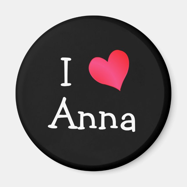 Aimant J'aime Anna (Devant)
