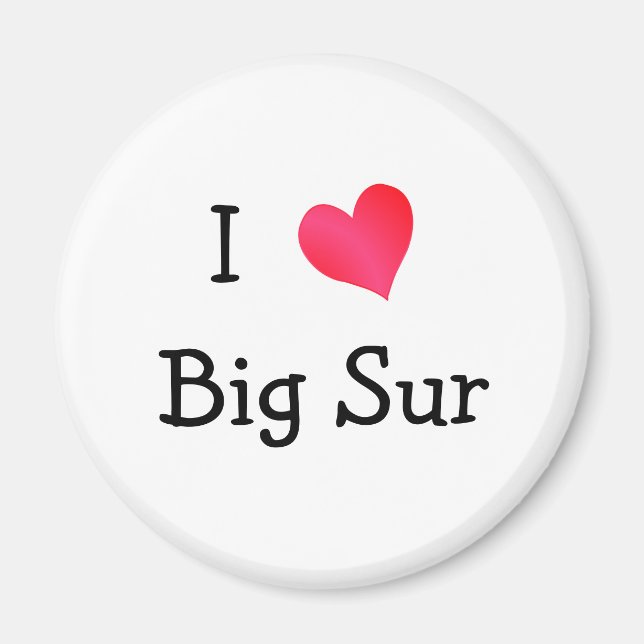 Aimant J'Aime Big Sur (Devant)