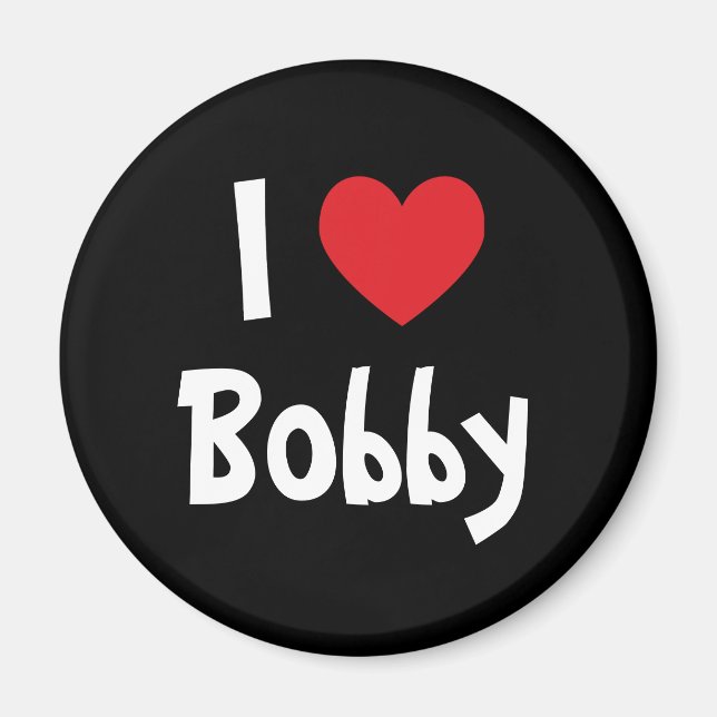 Aimant J'Aime Bobby (Devant)