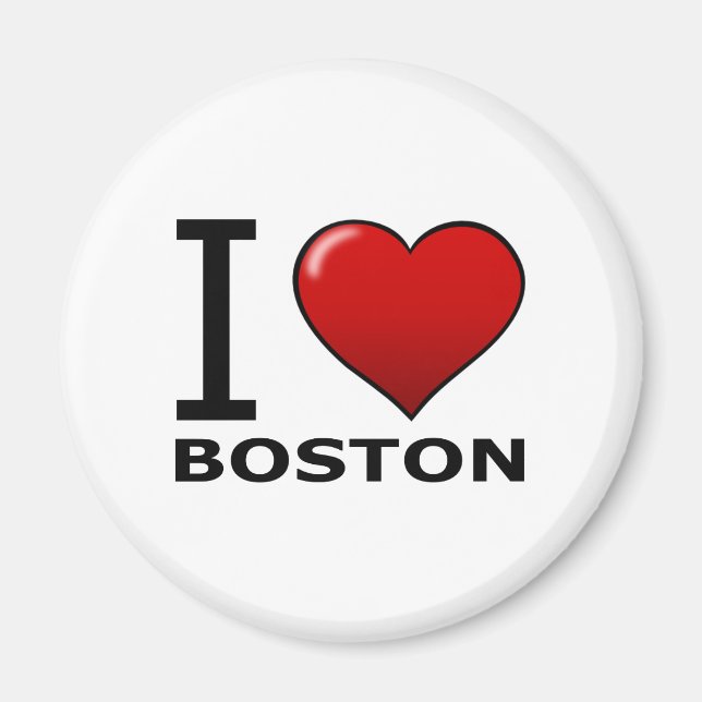 AIMANT J'AIME BOSTON, MA - MASSACHUSETTS (Devant)